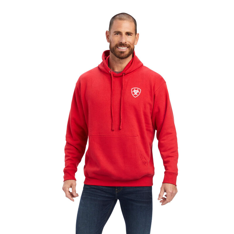 Ariat Sweatshirt Herren - 93 Liberty Rot ( ZCRHW-3492 )